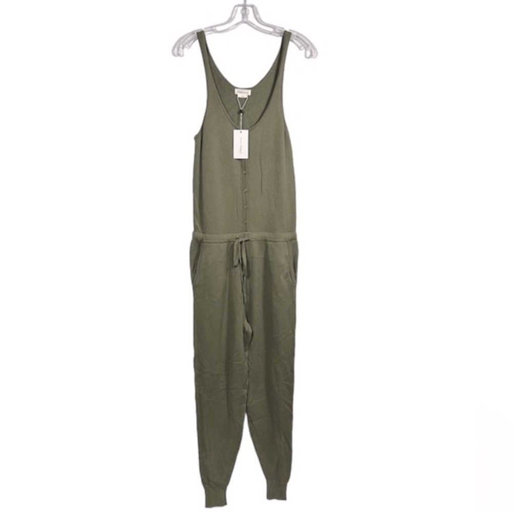 NEW REVOLVE Lovers+Friends Olive Green Knit Ida Jumpsuit Size S - Picture 5 of 14
